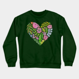 Botanical Heart summer Crewneck Sweatshirt